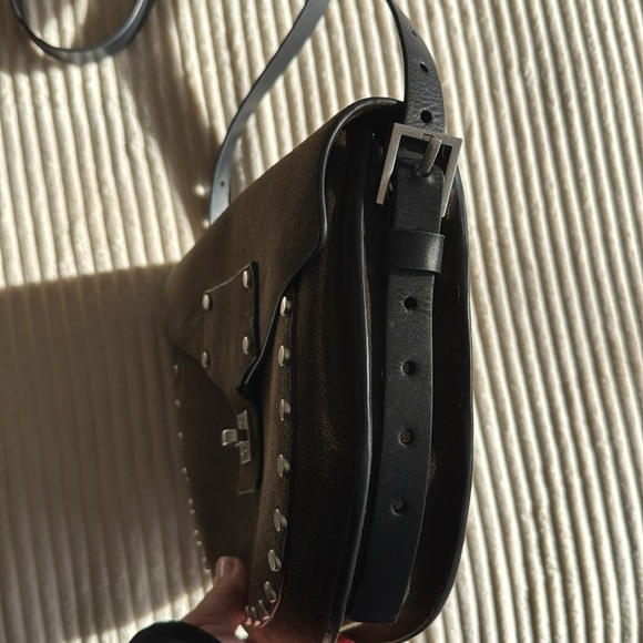 All Saints crossbody Miro Saddle bag - Picture 5 of 9